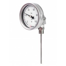 Термометр биметаллический ТБф-221 0…60C° кт.1,0 d.100 IP54 УШ*8 M20*1,5 ГН M20*1,5L120(104)*12