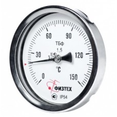 Термометр биметаллический ТБф-120 кл.т.1,5 d.100 IP54 0…250C° L64мм. ГЛ G1/2 ОШ