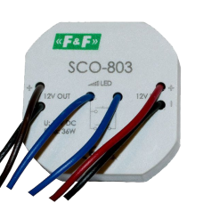 SCO-803   NEW!    для светодиодных лент и ламп напряжением 12В, регулировка/вкл./выкл. одной кнопкой