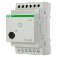 SCO-813   NEW!   регулятор яркости освещения для ламп накаливания мощность до 1000Вт, 3 модуля, монт