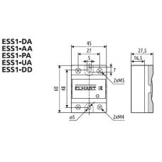 ESS1-UA-040 S Однофазное твердотельное реле