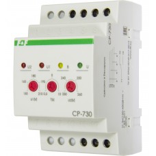 CP-730 трехфазное, контроль верхнего и нижнего значений напряжения, 3 модуля, монтаж на DIN-рейке 3х